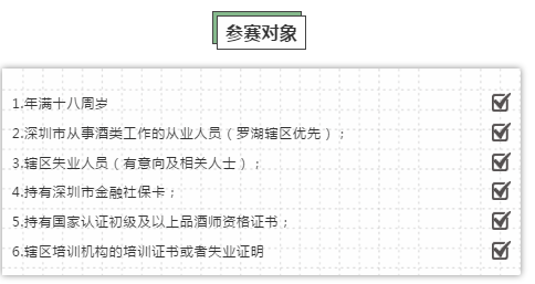深圳品酒大赛报名条件